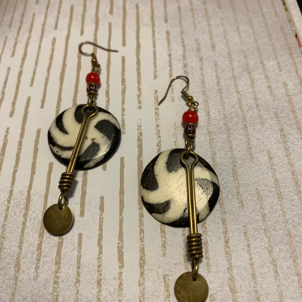 Handmade African tribal Dangle Earrings